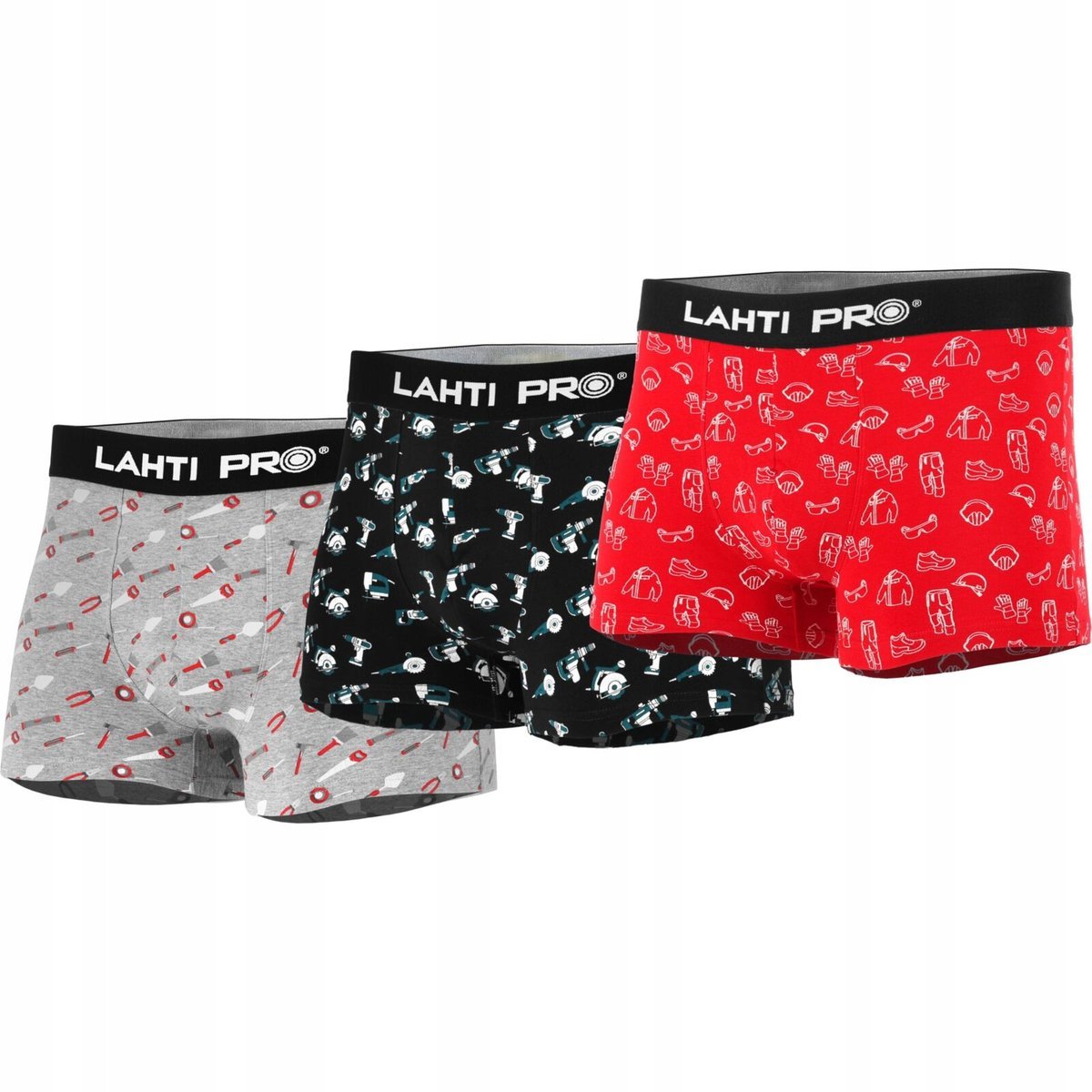 Bokserki Męskie Z Druk. Motywem Mix, 3 Pary, Xl, Lahti