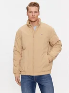Kurtki męskie - Tommy Jeans Kurtka bomber Essential DM0DM17238 Beżowy Relaxed Fit - miniaturka - grafika 1