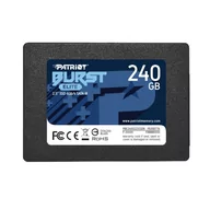 Dyski SSD - SSD|PATRIOT|Burst Elite|240GB|SATA 3.0|3D NAND|Write speed 320 MBytes/sec|Read speed 450 MBytes/sec|2,5"|TBW 100 TB|PBE240GS25SSDR - miniaturka - grafika 1