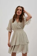 Sukienki - Sukienka w groszki z falbaną-XL - miniaturka - grafika 1