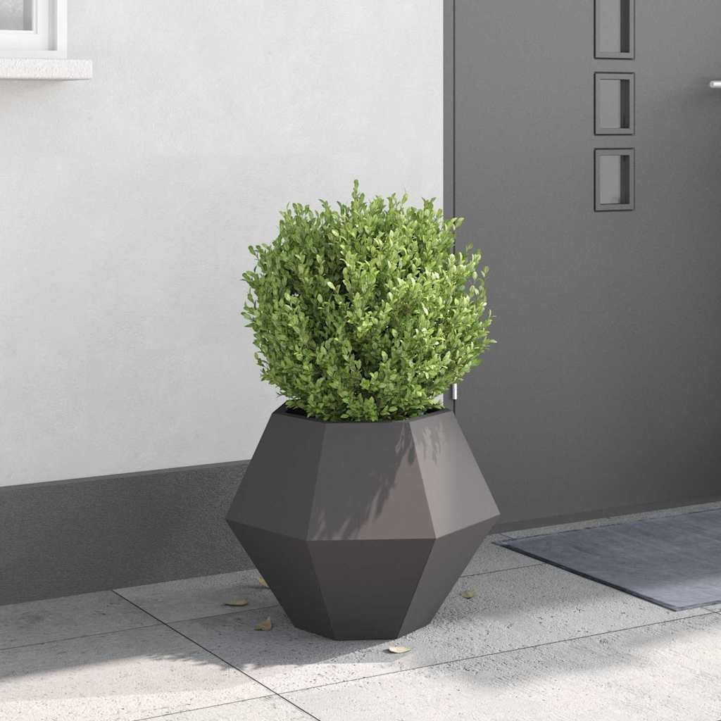 vidaXL Donica Czarny 50 x 50 x 40 cm Stal