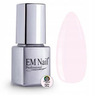 Em nail professional Modelująca baza hybrydowa UV/LED Power Base Light Rose - Lakiery hybrydowe - miniaturka - grafika 1
