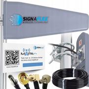 Anteny Wi Fi - Signaflex Antena GSM/3G/4G LTE 23dBi /Kabel 10m wtyk CRC9/ AGSMLTETJF23CRC9 - miniaturka - grafika 1