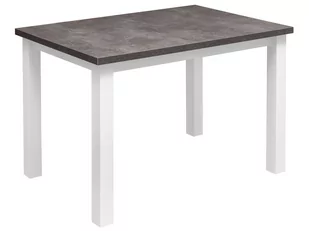 Stół Do Kuchni Jadalni 120X80 S1B - Biały/Beton | Lakier/Lakier - Stoły - miniaturka - grafika 1