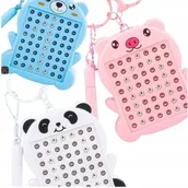 Zabawki kreatywne - Mała Magnetyczna Tablica z Pisakiem Przenośna Gra Zręcznościowa Brelok - miniaturka - grafika 1