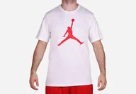 Koszulki męskie - Nike Air Jordan Iconic Jumpman Logo Tee White - miniaturka - grafika 1
