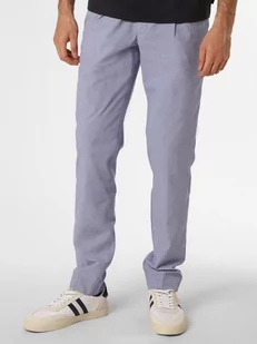 BOSS - Spodnie męskie z dodatkiem lnu  Kaito1-PL, niebieski - Spodnie męskie - miniaturka - grafika 1