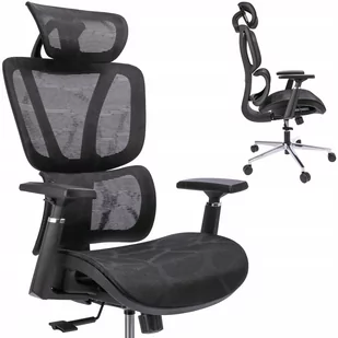 Fotel biurowy, krzesło biurowe FOTEL biurowy ERGONOMICZNY obrotowy nowoczesny - Fotele i krzesła biurowe - miniaturka - grafika 6