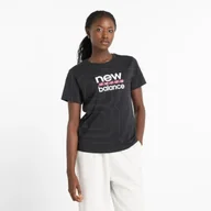 Koszulki i topy damskie - Koszulka New Balance Sport Graphic T-Shirt W WT51540BK M - miniaturka - grafika 1