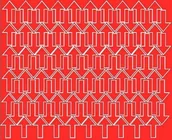 Pasmanteria - Naklejki strzałki samoprzylepne, czerwone z połyskiem, 3x2 cm, 110 sztuk - miniaturka - grafika 1