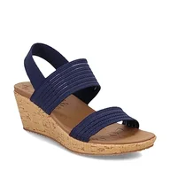 Trampki damskie - Skechers Damskie trampki Beverlee Sheer Luck, Granatowa siatka dzianinowa, 36 EU - miniaturka - grafika 1