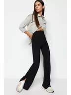 Spodnie damskie - trendyol Spodnie w kolorze czarnym - miniaturka - grafika 1