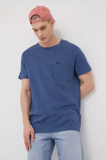 Koszulki męskie - Lee t-shirt bawełniany melanżowy - grafika 1