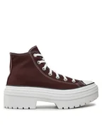 Trampki damskie - Converse Trampki Chuck Taylor All Star Lugged Heel A09401C Bordowy - miniaturka - grafika 1