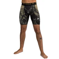 Spodnie sportowe męskie - Venum Invader Vale Tudo Spodenki Kompresyjne Black/Sand - miniaturka - grafika 1