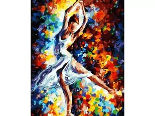 Obraz Malowanie Po Numerach Rama 40X50Cm Baletnica W Kolorze - Malowanie po numerach - miniaturka - grafika 1