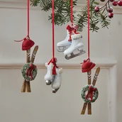 Ozdoby bożonarodzeniowe - Ozdoby wiszące, zestaw 4 szt. Papeta - miniaturka - grafika 1