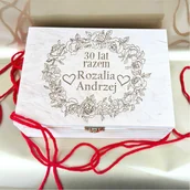 Gadżety dla niej i dla niego - Pudełeczko na rocznicę prezent Herbaciarka - miniaturka - grafika 1