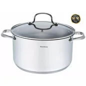 Garnki - Klausberg Garnek stalowy 5.9L 24cm KLAUSBERG Premium 18/10 [KB-7214] KB-7214 - miniaturka - grafika 1