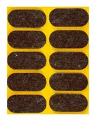 Meble modułowe i akcesoria - Podkładka filcowa samoprzylepna brązowa 20 x 44 10 sztuk ANDPOL - miniaturka - grafika 1