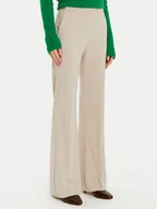 Spodnie damskie - Imperial Spodnie materiałowe P3E9IAW Beżowy Flare Fit - miniaturka - grafika 1