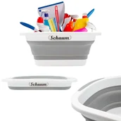 Inne artykuły do sprzątania - Miska łazienkowa do sprzątania Szara Składana - miniaturka - grafika 1