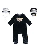 Śpiochy dla niemowląt - Steiff 3-częściowy zestaw w kolorze granatowo-białym - miniaturka - grafika 1