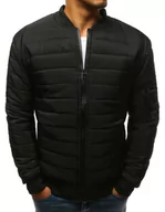 Kurtki męskie - Kurtka męska pikowana bomber jacket czarna TX2213-XL - miniaturka - grafika 1