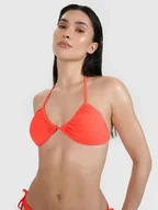 Stroje kąpielowe - 4F Góra od bikini damska 4FWSS25UBKTF070-62S Czerwony Roz. S - miniaturka - grafika 1