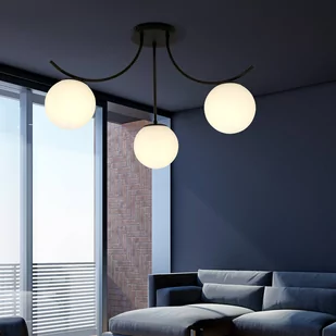 Emibig Boston lampa sufitowa 3-punktowa czarna/biała 1109/3 - Lampy sufitowe - miniaturka - grafika 4