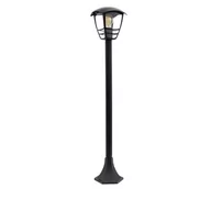 Lampy ogrodowe - Słupek Ogrodowy Latarnia Imma Black L/T E27 Czarny Ip44 Edo777384 Edo Garden Line - miniaturka - grafika 1