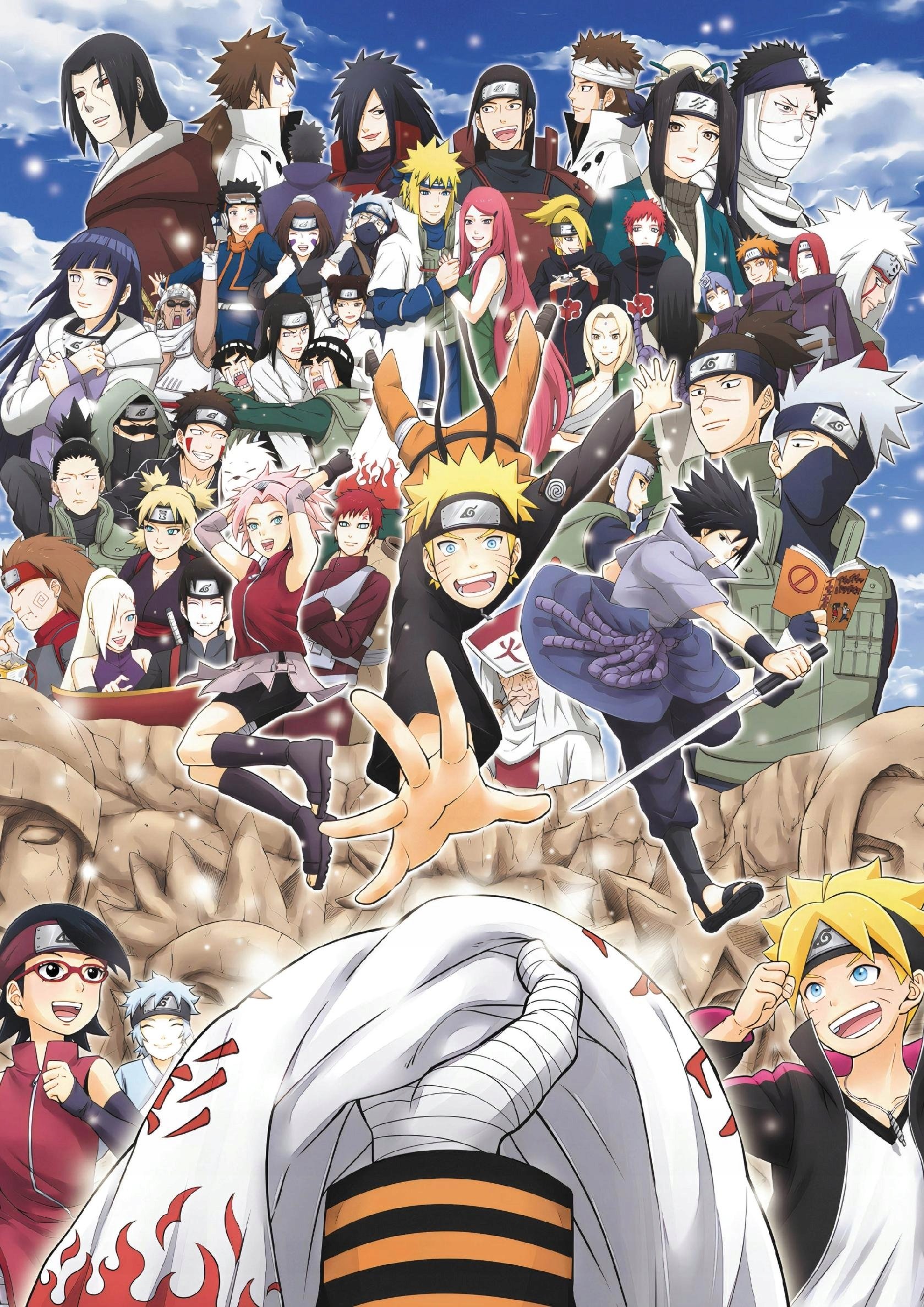 Plakat A1 anime manga Boruto Naruto Next Generation