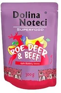 Mokra karma dla psów - Dolina Noteci Superfood - sarna i wołowina 300g /saszetka - miniaturka - grafika 1