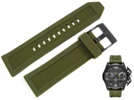 Akcesoria do zegarków - Pasek do zegarka Diesel DZ4391 zielony silikonowy 24 mm - miniaturka - grafika 1