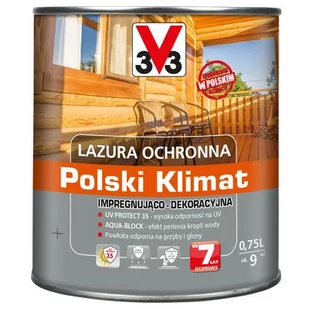 Lazura ochronna Polski Klimat impregnująco-dekoracyjna 0,75 l tek - Farby i impregnaty do drewna - miniaturka - grafika 1