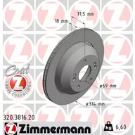 Tarcze hamulcowe - Tarcza hamulcowa ZIMMERMANN 320.3816.20 - miniaturka - grafika 1