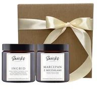 Świece - Świeczki sojowe w pudełku prezentowym na zakończenie roku szkolnego 2x120ml MARCEPAN+INGRID - miniaturka - grafika 1
