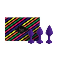 Korki analne - Feelz Toys Korki analne - Bibi Butt Plug Set 3 szt Purple FE034A - miniaturka - grafika 1