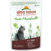 Mokra karma dla kotów - Almo nature Anti-Hairball 30 x 70 g Wołowina - miniaturka - grafika 1