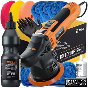 Adbl Roller Maszyna Polerska 9Mm D09125-01 + Pasta Polerska, 3 Pady, Torba - Kosmetyki samochodowe - miniaturka - grafika 1