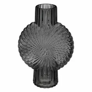 Wazon Shell szary szklany 32cm - Wazony i flakony - miniaturka - grafika 1