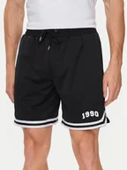 Spodenki damskie - Jack&Jones Szorty sportowe Jpstbill 12255529 Czarny Wide Leg - miniaturka - grafika 1