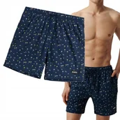 Kąpielówki męskie - SZORTY KĄPIELOWE męskie kąpielówki nieuciskające wiązanie Atlantic *XXL - miniaturka - grafika 1