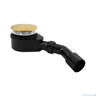 Radaway Turboflow Syfon z odpływem Ǿ 90 gold R583G | - Syfony - miniaturka - grafika 1