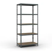 Szafy i regały magazynowe - B2B Partner Regał półkowy 1954 x 900 x 500 mm, nośność 175 kg 540026 - miniaturka - grafika 1