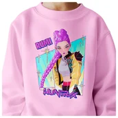 Bluzy dla dziewczynek - BLUZA DZIECIĘCA HUNTRIX RUMI KPOP 134-140 BAWEŁNIANA JAKOŚĆ - miniaturka - grafika 1