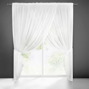 Firana Dekoracyjna Pola 400 x 250 Biały - Firany - miniaturka - grafika 1
