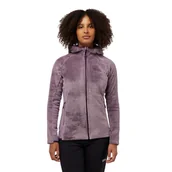 Kurtki damskie - Damska kurtka polarowa Jack Wolfskin ROTWAND HOODED FZ W wild blossom - XS - miniaturka - grafika 1