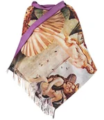 Apaszki i szaliki damskie - Gruby Oryginalny długi modny szal OBRAZY - miniaturka - grafika 1