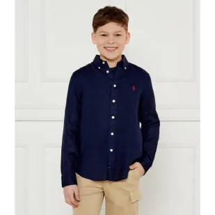 POLO RALPH LAUREN Lniana koszula Regular Fit - Bluzki dla chłopców - miniaturka - grafika 1
